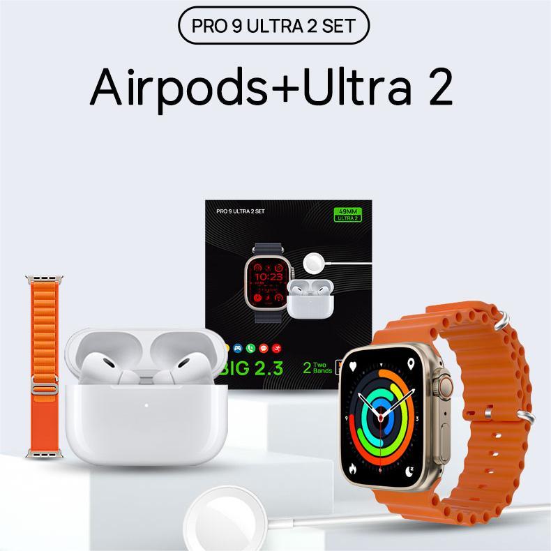 TLTM M7000 Ultra 2 – 10 + 1 Smart Features in One Watch + Earpods in Box!