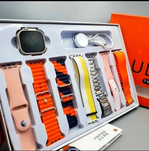 Smart Watch Ultra 9 – Premium Edition (7 Straps Included)